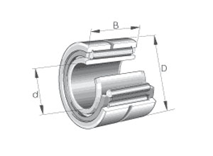 NKI型實體套圈滾針軸承